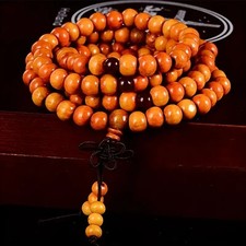 Mala bracelet bois de santal bouddha 108 perles bois prière perles jaune (8mm) Prière perles price