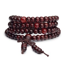 Mala bracelet bois de santal bouddha 108 perles bois prière perles rouge Prière perles price