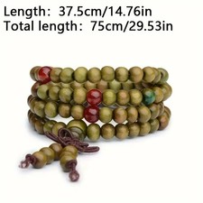 Mala bracelet bois de santal bouddha 108 perles bois prière perles vert (8mm) Prière perles price
