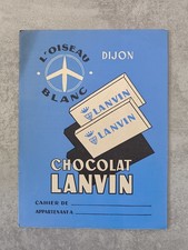 Ancien protège cahier publicitaire Chocolat Lanvin Cahier price