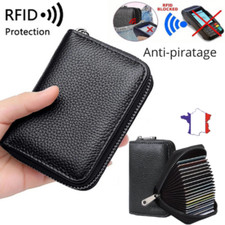 Portefeuille Pour Homme En Cuir PU Noir Porte Carte De Crédit Monnaie Billet Portefeuille homme price