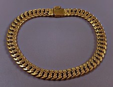 Vtg Bracelet Maille Américaine En Plaqué Or  bracelet bijou ancien gourmette Bracelet en or price