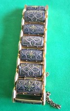 Bracelet ancien vintage en métal doré et "Or de TOLEDE" Bracelet en or price