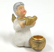 Support De Bougie En Céramique Chérubin Chantant – Décoration De Noël – 6" Bougie support price
