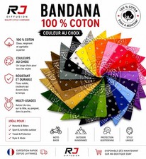 Bandana foulard 100 % coton couleur au choix Foulard price