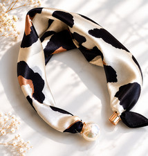 Bandeau foulard bijoux imprimé animal avec boucle magnétique pour cou Foulard price