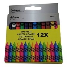 12 Crayons Pastel à la Cire 9 cm 12 Couleurs Dessin Coloriage Enfant Cire crayons price