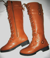 BOTTES D’ÉQUITATION MONTANTES A LACETS POUR HOMME T43 CARAMEL NEUVES Bottes homme price