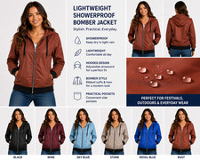 Veste Style Bomber Légère Imperméable Pour Femmes Été Festival 6-16 Jacket femme price