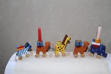 Caravane animaux (5 pièces) support de bougie anniversaire Bougie support price