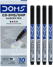 Stylo marqueur CD-DVD/OHP DOMS pour marquage clair Pack de 10 livraison gratuite Cd / Dvd accessoires price