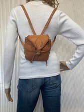 Mini sac à dos Artisanal Vintage cuir marron Femme S151 Sac à dos femme price
