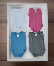 Body bébé Bodys sans manches en gris, rose, bleu, blanc taille 62,68,74,80... Body bébé price