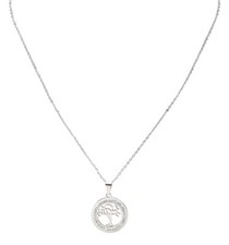 Collier femme en argent en acier chirurgical avec circons d'arbres Collier en argent price