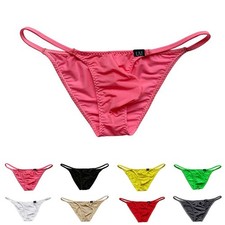 Sexy Hommes Maille Slip de Bikini String G-String Culotte Basse sous-Vêtement Bikini price