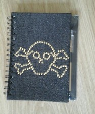 CARNET SPIRALE DOUBLÉ NEUF AVEC ÉTIQUETTE MOTIF CRÂNE ET OS CROISÉS Cahier et Notepad price