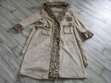 Peignoir long en polaire beige et léopard - Taille unique Peignoir price