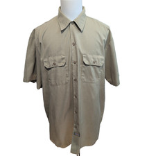 Chemise Dickies XL Beige Workwear Manches Courtes Poche Stylo Chemise homme price