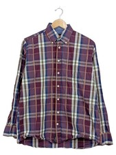 Chemise Homme Carreaux Multicolore Casual Coton (EU 48, INT M) Chemise homme price