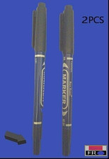 lot de 2 stylo bleu marqueur permanent  2 taille de mine double face Marqueur stylo price