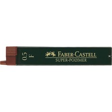 Mine graphite - Porte-mine - 0,5mm - F - Gris - Etui de 12 mines - Faber-Castell Crayon mine (Thin) price