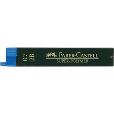 Mine graphite - Porte-mine - 0,7mm - 2B - Gris - Etui de 12 mines - Faber-Castel Crayon mine (Thin) price
