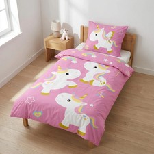Parure de lit Licorne - 100x135 / Housse de couette 100% coton Licorne Literie ensemble / Sleep ensemble price