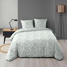 Parure de Lit Réversible 3 Pièces "Sequoia" 240x220cm Vert Literie ensemble / Sleep ensemble price