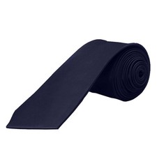 Cravate Hommes Mode Polyester Satin pour Fête Mariage Décontracté Bleu Foncé Cravate price