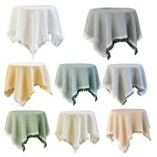 Ensemble de salle à manger de rassemblement nappe ronde lavable utilisation pol Ensemble de salle à manger price