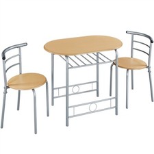 Ensemble Table de Salle à Manger avec 2 Chaises en Bois MDF 90*53*75,5 cm Ensemble de salle à manger price