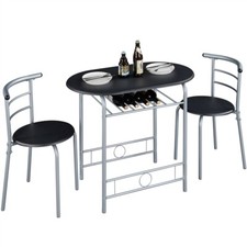 Ensemble Table de Salle à Manger avec 2 Chaises en Bois MDF et en Métal Ensemble Ensemble de salle à manger price