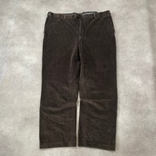 Pantalon vintage en velours côtelé homme 38" jambe droite, marron Pantalon homme price