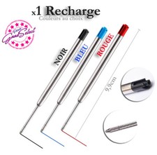 1 Recharge NOIR, BLEU ou ROUGE 9,9cm Stylo bille ...Compatible Grandes Marques Stylo à bille price