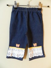 Pantalon bébé fille T 1 an avec dentelle Anglaise Pantalon bébé price