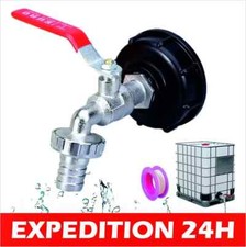 lot de 2 Robinets Raccord  3/4" S60x6 Pour Cuve 1000 L Récupérateur D'eau Robinets price