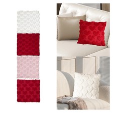 Housse de Coussin avec Motif Cœur pour Jeté de Canapé Déco Carrée Fermeture Jeté de canapé price
