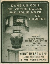 Publicité ancienne articles pour cadeaux Kirby, Beard & C°  1921 issue magazine Articles cadeaux price
