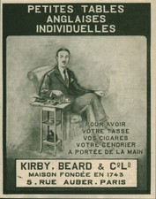 Publicité ancienne articles pour cadeaux Kirby, Beard & C°  1921 issue magazine Articles cadeaux price