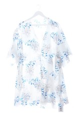 SHEIN Tenue de plage Dames Vêtement de bain T EU 44 blanc-bleu-gris clair Vêtement de plage price