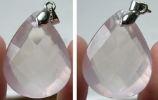 30.50Ct or 6.10g Brazil 100% Natural Rose Quartz Clean Crystal Gemstone Pendant Collier à pierres colorées price