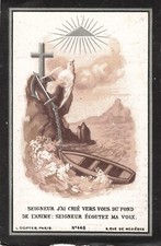 RELIGIOSA IMAGE PIEUSE FAIRE PART DE DECES 1887 A SAINT-JOSSE-TEN-NOODE BELGIQUE Faire-part price