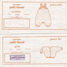 Modèles+explications de tricot   pour BEBE- GILET + CULOTTE   3 mois - 6/9 mois Gilet bébé price