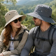 Chapeau Homme Large Bord avec Sangle Mentonnière Réglable Chapeau homme price