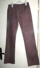 Pantalon droit en jean denim marron chiné La City femme t. 36 TBE Jean / pantalon en denim femme price