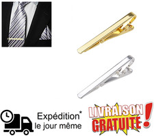 Lot 2 Pince à Cravate Homme Élégant Costume Mariage Business Cadeau Pince à cravate price