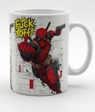 Mug Deadpool Humour "Fuck Off"  Tasse Céramique Cadeau Original Tasse A Cafe Bureau enfant price