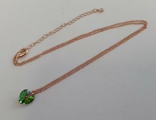 Collier pendentif Forme Cœur Vert avec crystal de Swarovski bijoux /EBMD Swarovski Kolye price