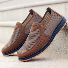 Chaussures Décontractées en Maille Respirante Pour Hommes, Chaussures Plates... Chaussures décontractées homme price