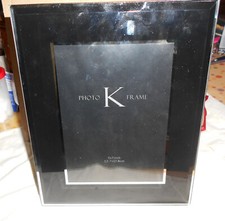 cadre photo neuf 21 x 26 cm (image 13 x 18 cm), marque K, tour noir et argent Cadre photo & image price